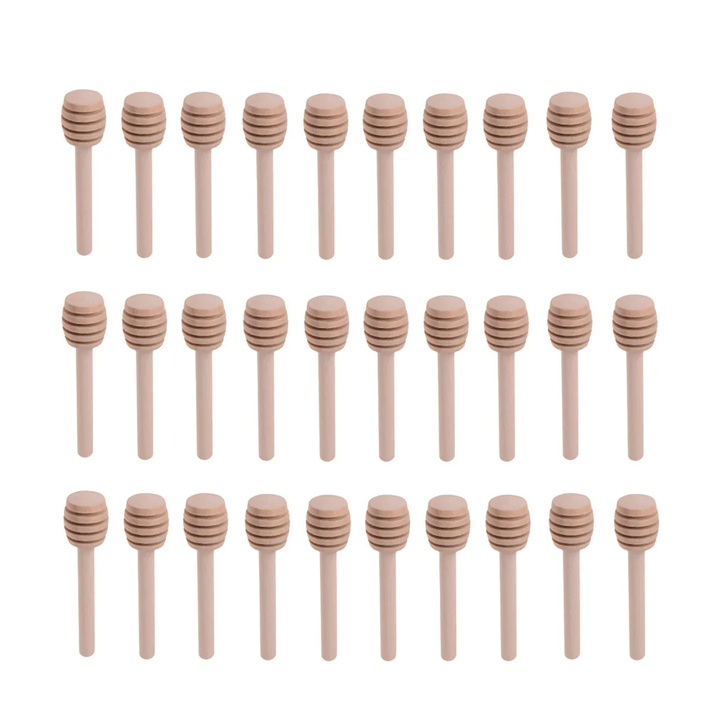 30 Pcs Wooden Honey Stick Wand Syrup Stirrer Dipper Blender Sticks Stirring Spoon Bamboo
30 Pcs Wooden Honey Stick Wand Syrup Stirrer Dipper Blender Sticks Stirring Spoon Bamboo