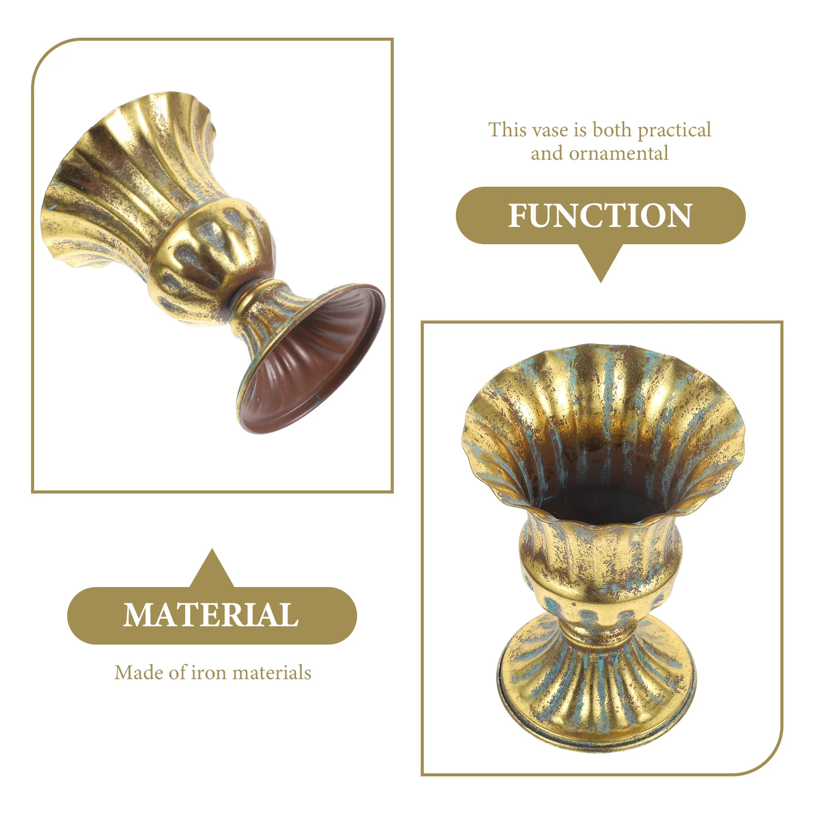 Decorative Iron Vase Metal Flower Holder for Home Use Retro Style Fresh Dried Flower Arrangement Pot Living Room Centerpiece
Decorative Iron Vase Metal Flower Holder for Home Use Retro Style Fresh Dried Flower Arrangement Pot Living Room Centerpiece