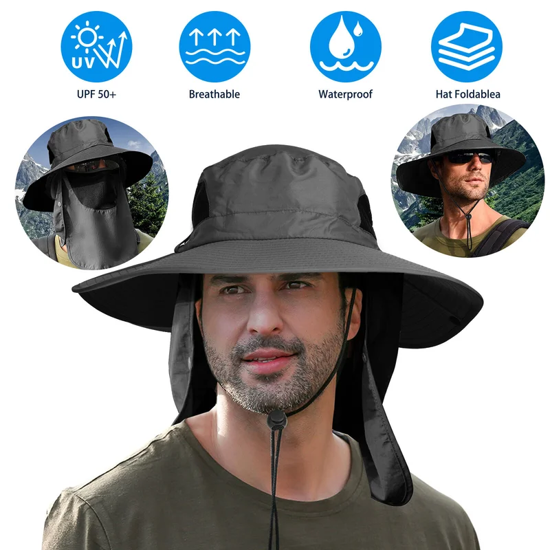 FANDAO Wide Brim Sun Hat With Neck Flap For Men Women Adjustable Outdoor 50+UPF Protection Safari Cap Hiking Fishing Hat
FANDAO Wide Brim Sun Hat With Neck Flap For Men Women Adjustable Outdoor 50+UPF Protection Safari Cap Hiking Fishing Hat