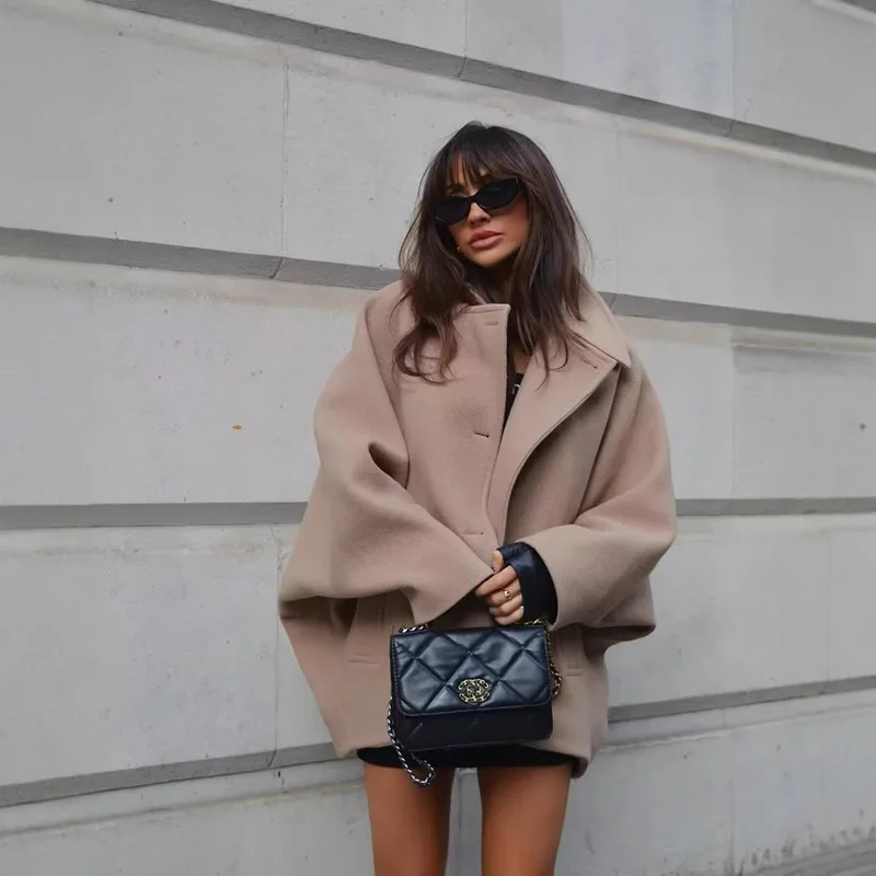 Solid Winter Coat Women Turn-Down Collar Fashion Loosecasual Single Breasted Female Jacket Chic Long Sleeve Pockets Outerwear
Solid Winter Coat Women Turn-Down Collar Fashion Loosecasual Single Breasted Female Jacket Chic Long Sleeve Pockets Outerwear