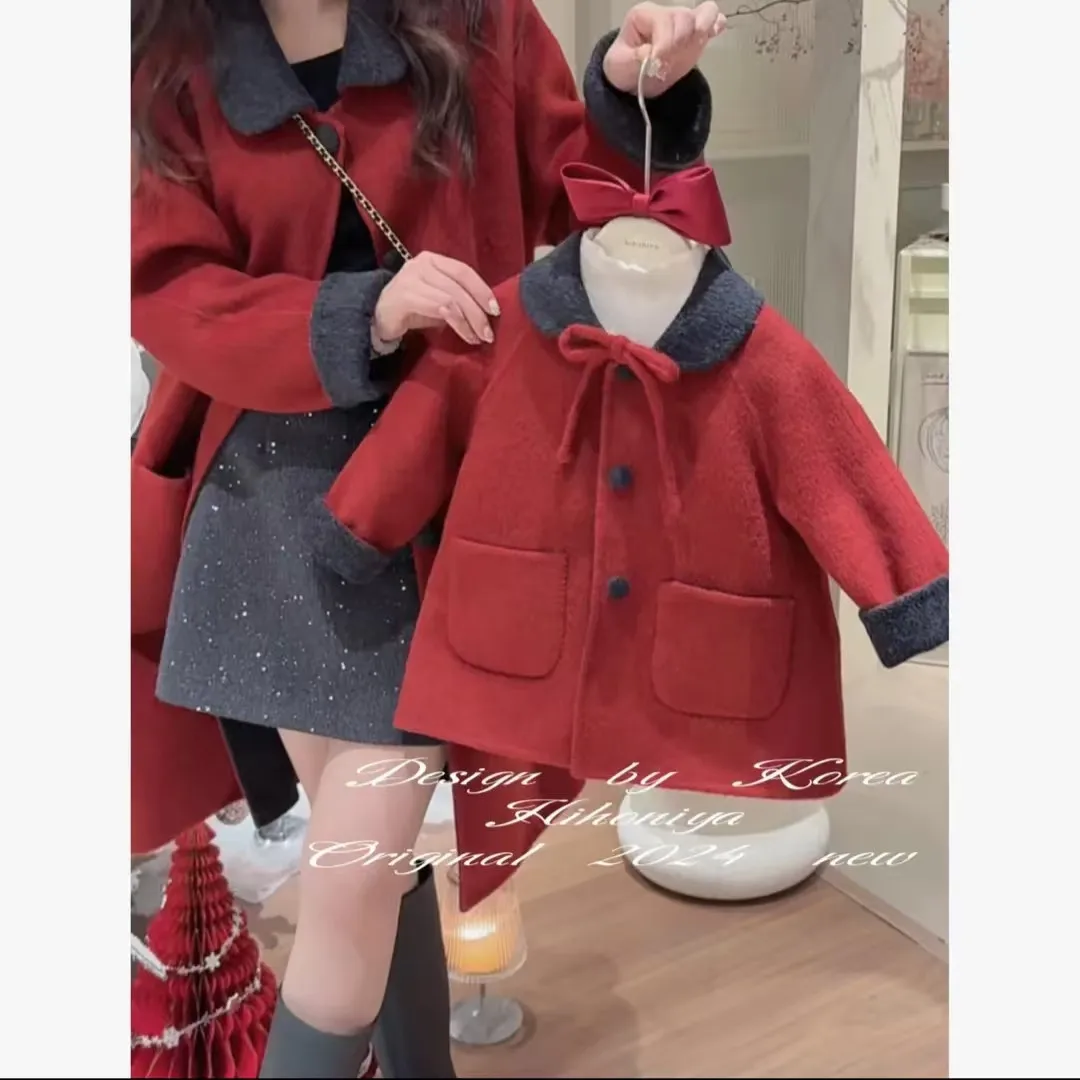 Girls' woolen coat autumn and winter new style temperament jacket Korean version children's windbreaker double-sided wear
Girls' woolen coat autumn and winter new style temperament jacket Korean version children's windbreaker double-sided wear