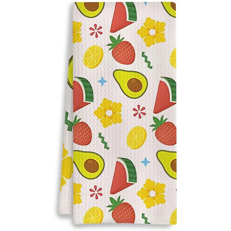 1 Piece Pack: Watermelon, Strawberry, Avocado, Lemon Floral Household Simple Cleaning Cloth/Sponge/Dishcloth/Tea Towel/Placemat, Used for Washing and Drying Household Items, Soft Absorbent Drying Cloth, Does Not Shed Lint, Does Not Fade, Reusable. Spring
1 Piece Pack: Watermelon, Strawberry, Avocado, Lemon Floral Household Simple Cleaning Cloth/Sponge/Dishcloth/Tea Towel/Placemat, Used for Washing and Drying Household Items, Soft Absorbent Drying Cloth, Does Not Shed Lint, Does Not Fade, Reusable. Spring