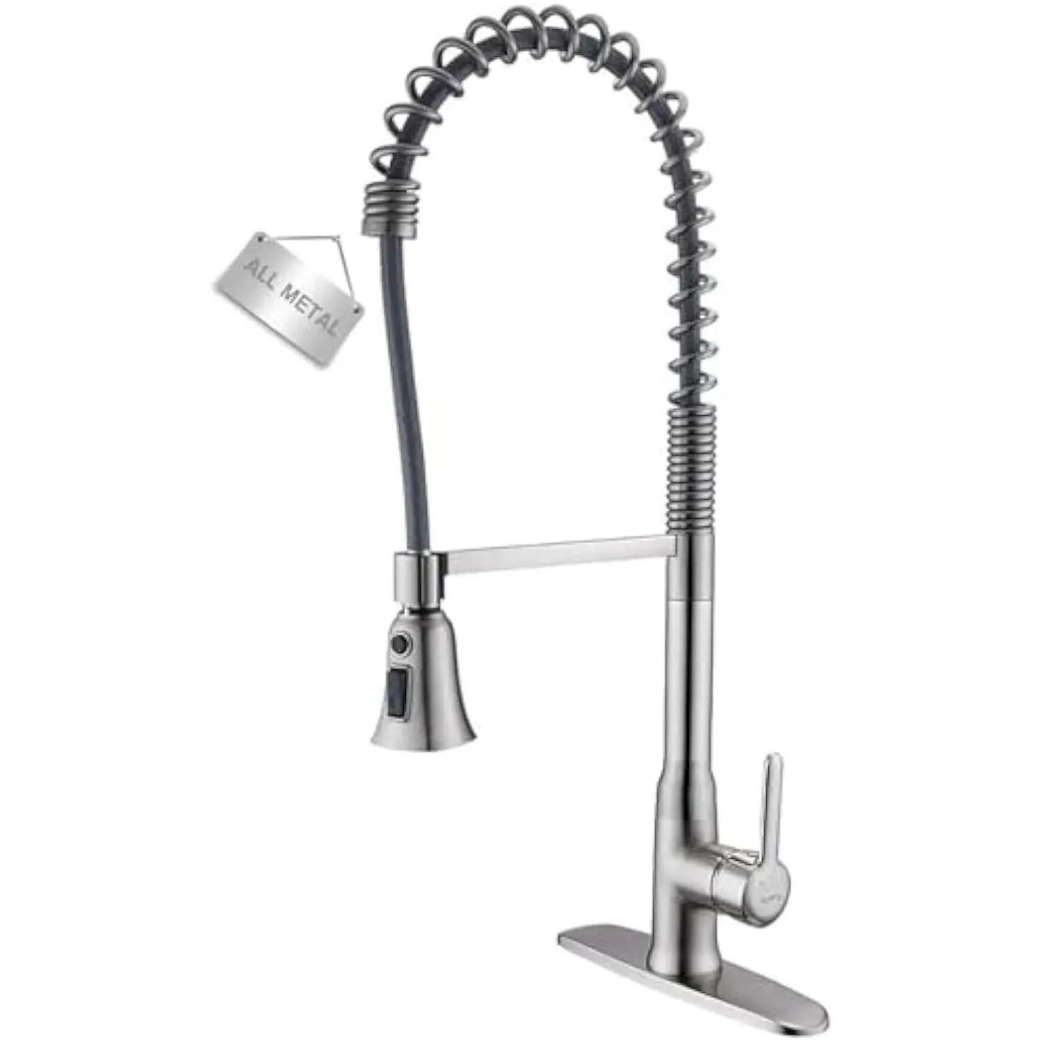 Kitchen Faucets with Pull-Down Sprayer, Solid Brass Commercial Single Handle Single Lever with Pause Button, Modern & Durable
Kitchen Faucets with Pull-Down Sprayer, Solid Brass Commercial Single Handle Single Lever with Pause Button, Modern & Durable