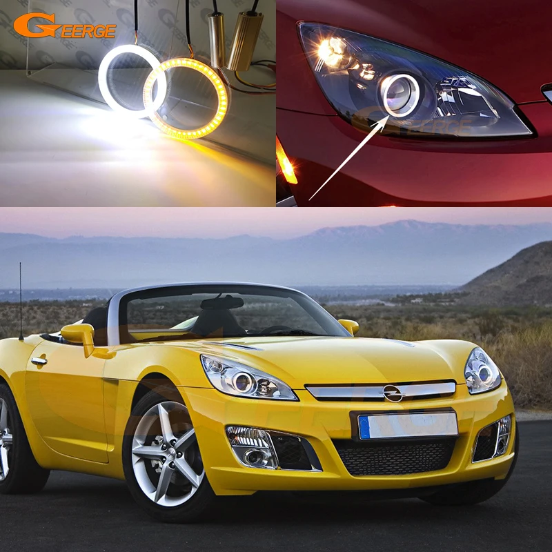 For Opel GT Roadster Cabriolet 2007 2008 2009 2010 Ultra Bright A/W Switchback DRL Turn Signal LED Angel Eyes Kit Halo Rings
For Opel GT Roadster Cabriolet 2007 2008 2009 2010 Ultra Bright A/W Switchback DRL Turn Signal LED Angel Eyes Kit Halo Rings