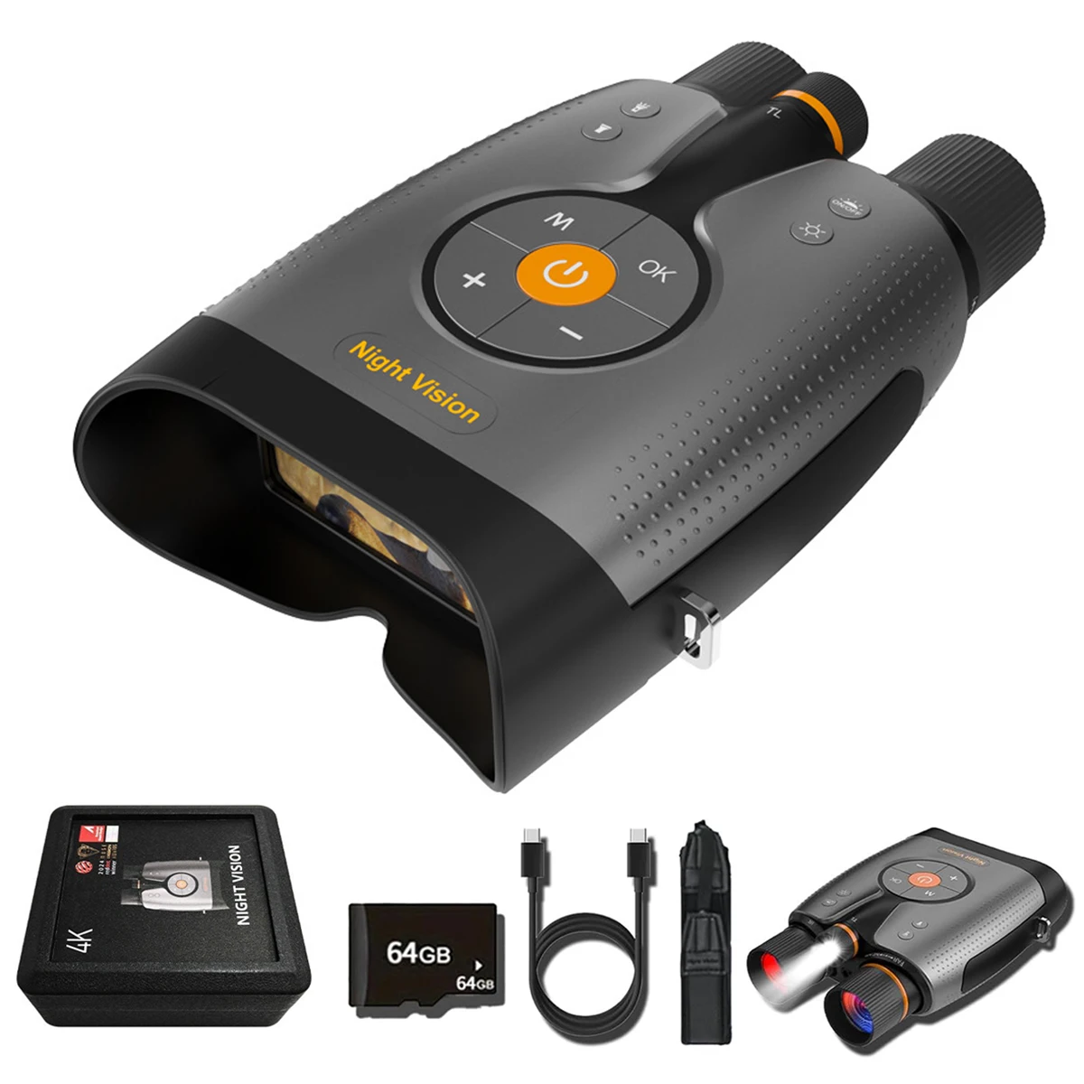 GOYOJO True 4K Night Vision Binoculars – Night Vision Goggles for Adults with 3940ft Range, Full Color Photo and Video with App Control, Super Large Display, 64GB Card for Camping & Security
GOYOJO True 4K Night Vision Binoculars – Night Vision Goggles for Adults with 3940ft Range, Full Color Photo and Video with App Control, Super Large Display, 64GB Card for Camping & Security