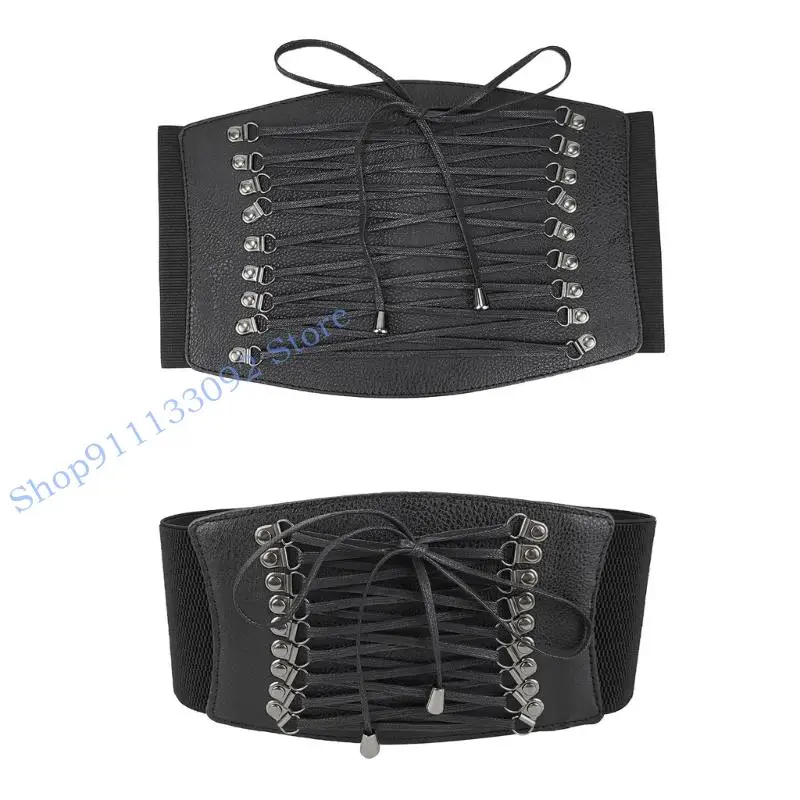 H9ED Ladies Elegant Waist Belt Elastic Rope Corset with Snap Buckle Universal Women Summer Dress Shirt Coat Corset
H9ED Ladies Elegant Waist Belt Elastic Rope Corset with Snap Buckle Universal Women Summer Dress Shirt Coat Corset