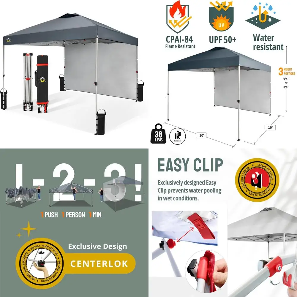 Мгновенный всплывающий навес 10x10 с боковой стеной — простой в установке уличный солнцезащитный козырек для мероприятий, вечеринок, кемпинга и пляжного использования
Мгновенный всплывающий навес 10x10 с боковой стеной — простой в установке уличный солнцезащитный козырек для мероприятий, вечеринок, кемпинга и пляжного использования
