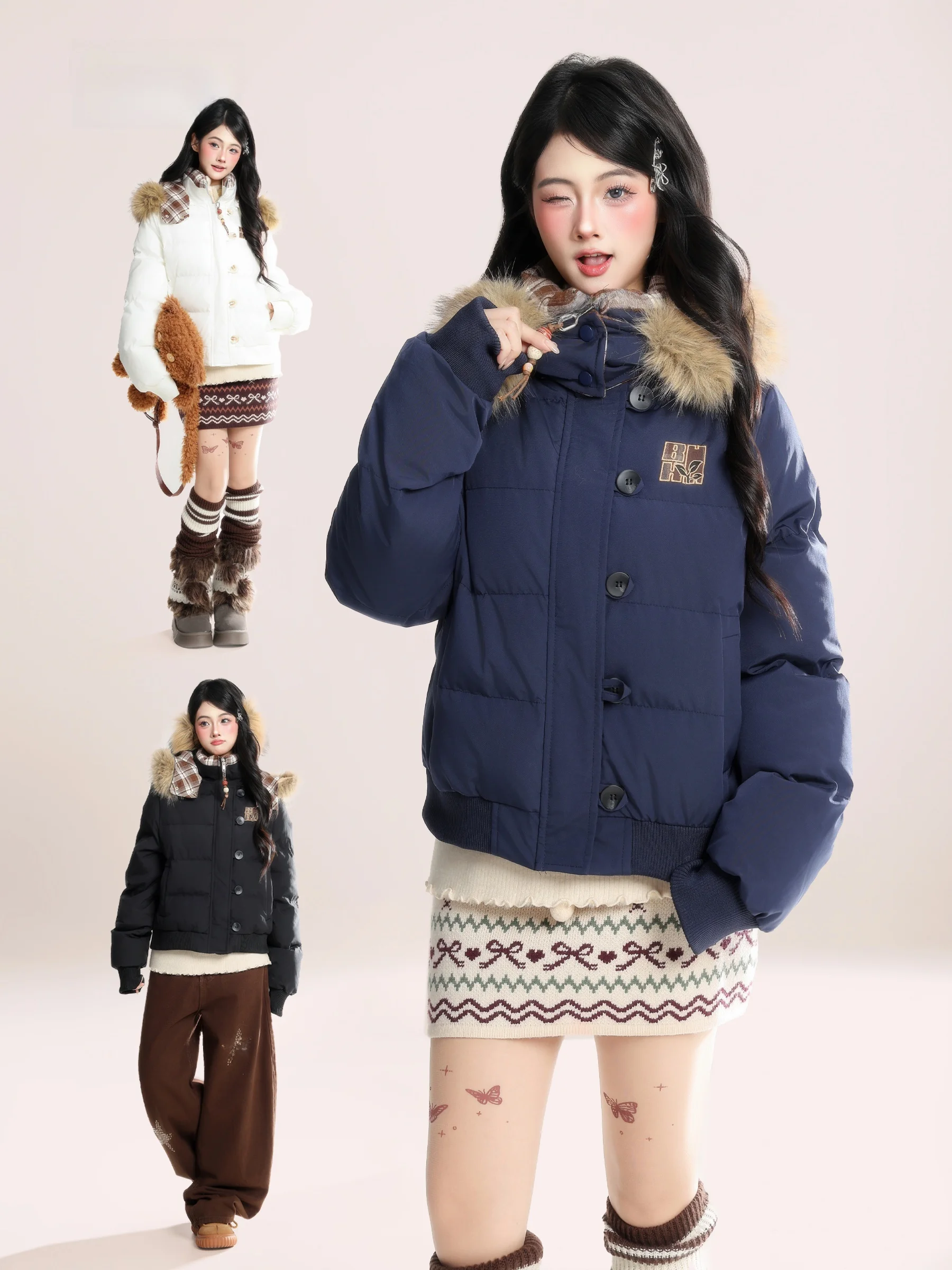 HM American Retro Embroidered Fur Collar Hooded Cotton Jaet Women Winter ort Thi Warm Couple Cotton Coat Trendy
HM American Retro Embroidered Fur Collar Hooded Cotton Jaet Women Winter ort Thi Warm Couple Cotton Coat Trendy