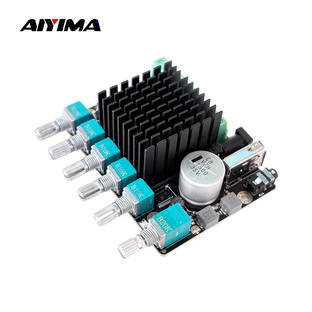 AIYIMA 2.1 Bluetooth Power Amplifier TPA3116 Amplifier Subwoofer Adjustable Frequency Division Point Virtual Surround 2x50W+100W
AIYIMA 2.1 Bluetooth Power Amplifier TPA3116 Amplifier Subwoofer Adjustable Frequency Division Point Virtual Surround 2x50W+100W
