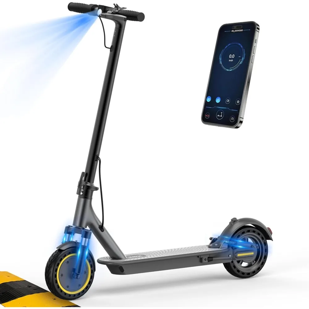 Electric folding scooter, maximum speed of 19MPH, range of 19/22 miles,8.5-inch solid tires,with dual brakes and dual suspension
Electric folding scooter, maximum speed of 19MPH, range of 19/22 miles,8.5-inch solid tires,with dual brakes and dual suspension
