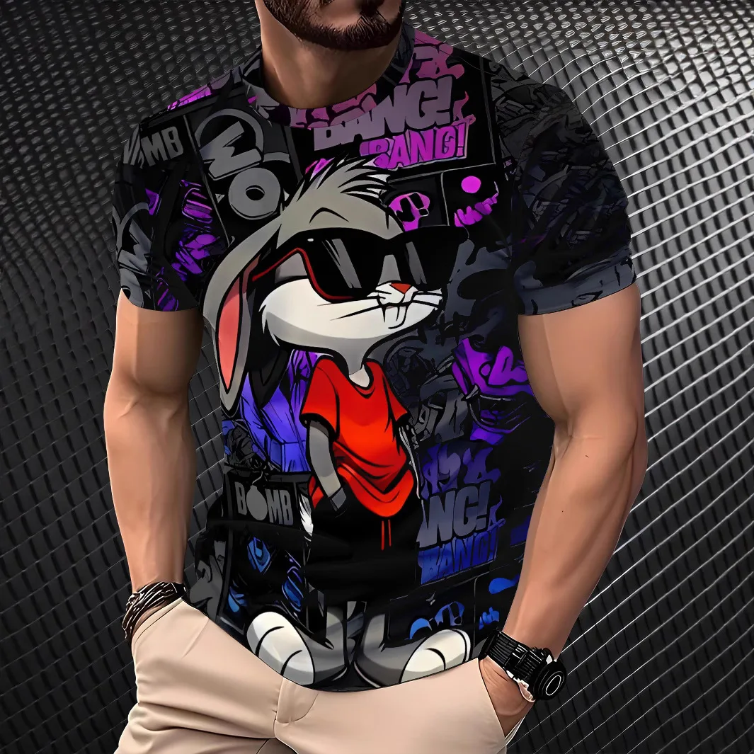 streetwear t shirt men's summer clothing 3D printed funny rabbit graphic t shirts loose round neck tops Short sleeve tee for men
streetwear t shirt men's summer clothing 3D printed funny rabbit graphic t shirts loose round neck tops Short sleeve tee for men