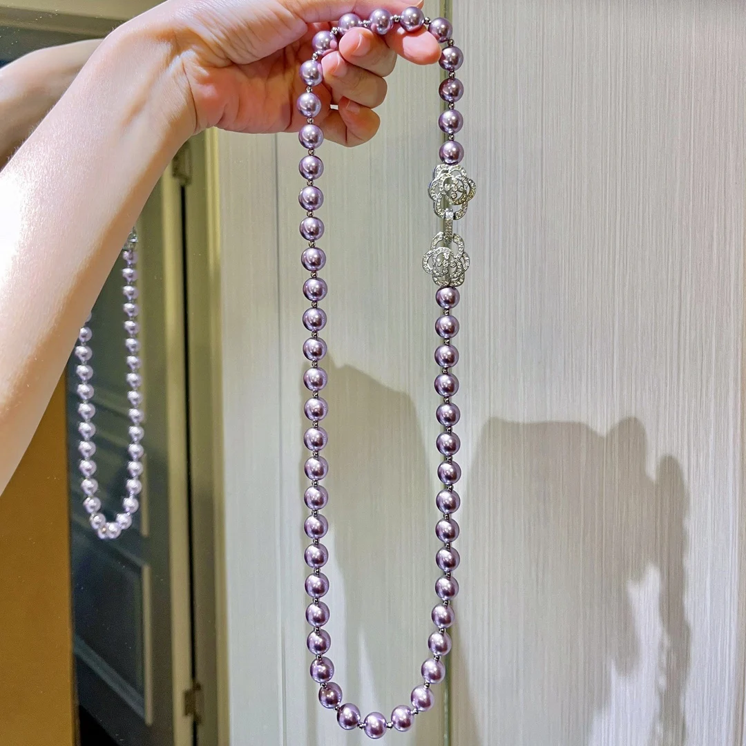 10Mm high quality strong light colorful noble purple artificial crystal pearl gypsy star necklace collarbone chain sweater chain
10Mm high quality strong light colorful noble purple artificial crystal pearl gypsy star necklace collarbone chain sweater chain