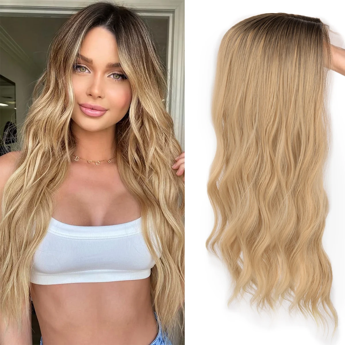 20inch Hair Topper for Women with Thinning Hair Synthetic Wavy Toppers Hair Pieces Large Base Wiglets Ladies Clip in Hair
20inch Hair Topper for Women with Thinning Hair Synthetic Wavy Toppers Hair Pieces Large Base Wiglets Ladies Clip in Hair