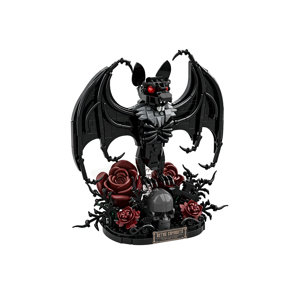 MOC Gothic Bat Bricks Halloween Bionic Bat Building Blocks Model Gothic Skeleton Rose Assembly Toys Kids DIY Birthday Gifts
MOC Gothic Bat Bricks Halloween Bionic Bat Building Blocks Model Gothic Skeleton Rose Assembly Toys Kids DIY Birthday Gifts
