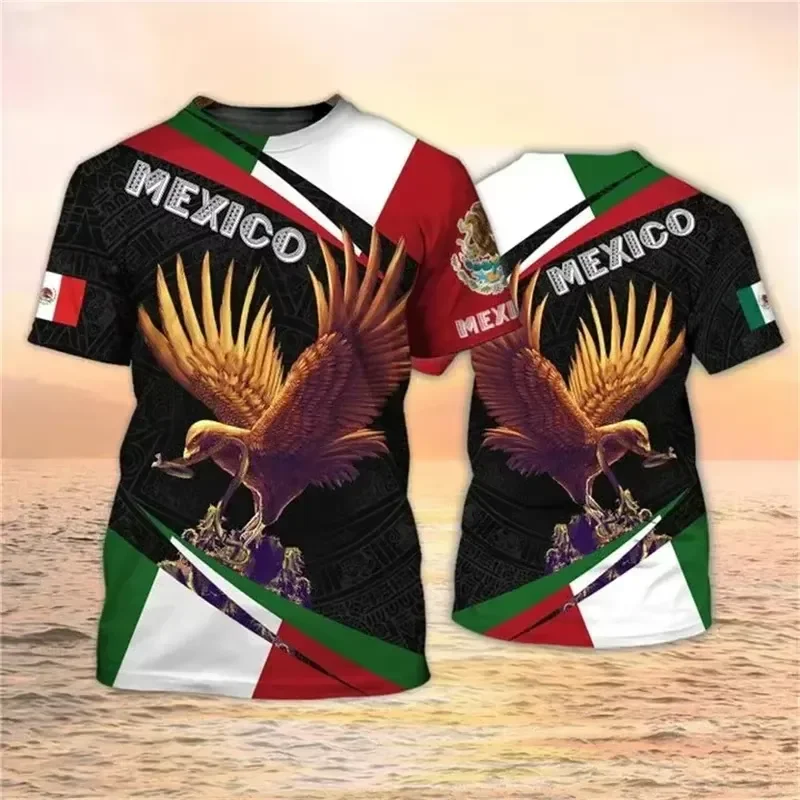 2026 3D Printed Mexican Flag T-Shirt for Men Featuring Eagle Graphic Ideal for Summer Casual Wear Streetwear Oversized Fit
2026 3D Printed Mexican Flag T-Shirt for Men Featuring Eagle Graphic Ideal for Summer Casual Wear Streetwear Oversized Fit