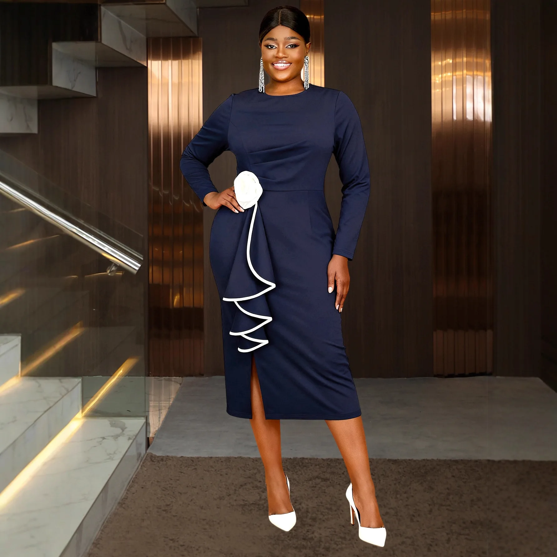 African Dresses for Women for Evening Party Elegant Autumn Long Sleeve O-neck Midi Bodycon Dress Outfits Dashiki Ankara Dresses
African Dresses for Women for Evening Party Elegant Autumn Long Sleeve O-neck Midi Bodycon Dress Outfits Dashiki Ankara Dresses