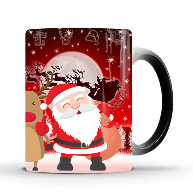 New Christmas Color Changing Mug Creative Ceramic Thermal Magic Coffee Tea Cup with Handle Outdoor Travel Water Cup Holiday Gift
New Christmas Color Changing Mug Creative Ceramic Thermal Magic Coffee Tea Cup with Handle Outdoor Travel Water Cup Holiday Gift