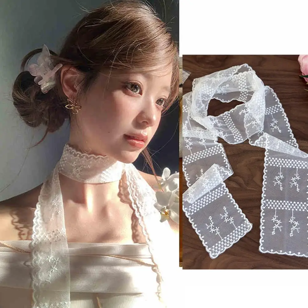 Embroidery Hair Scarf Lace Long Strip Scarf Flower White Bow Headband Hair Rope Ribbon Hair Strap Hair Accessories Photo Props
Embroidery Hair Scarf Lace Long Strip Scarf Flower White Bow Headband Hair Rope Ribbon Hair Strap Hair Accessories Photo Props