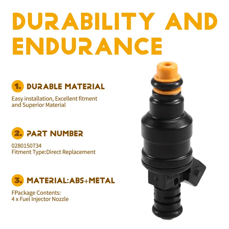 ABXN-4Pcs Fuel Injector Nozzle 0280150734 For Volvo 242 244 245 740 760 780 2.2L 2.3L 2.8L For 405 505
ABXN-4Pcs Fuel Injector Nozzle 0280150734 For Volvo 242 244 245 740 760 780 2.2L 2.3L 2.8L For 405 505