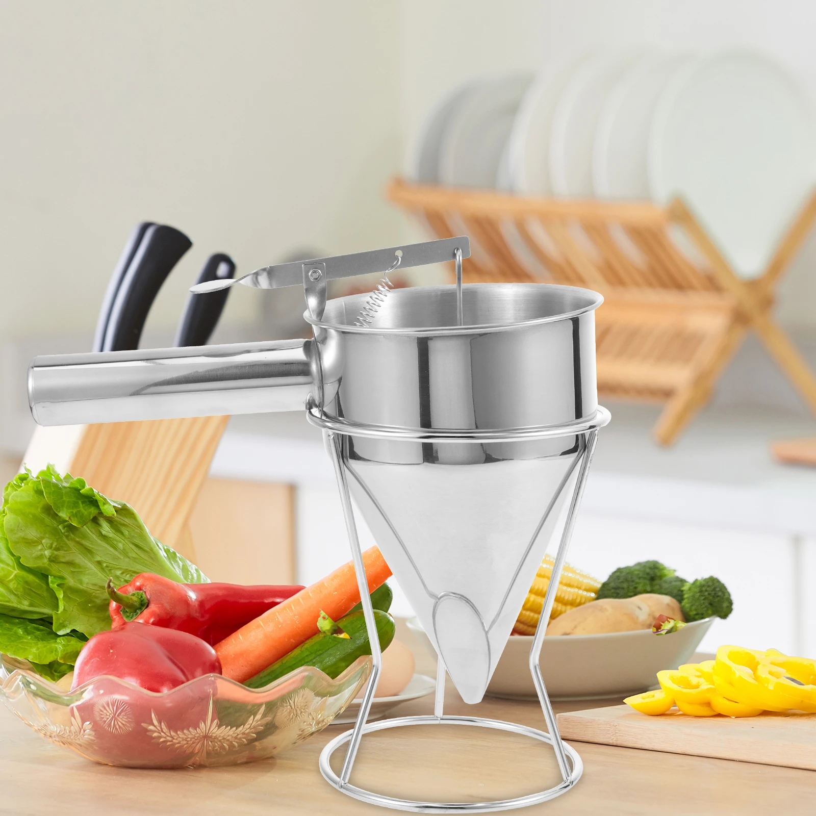 Stainless Steel Conical Funnel St Detachable Design for Octopus Balls Pancake Batter Dispenser Syrup Funnel Baking Tools Kitchen
Stainless Steel Conical Funnel St Detachable Design for Octopus Balls Pancake Batter Dispenser Syrup Funnel Baking Tools Kitchen