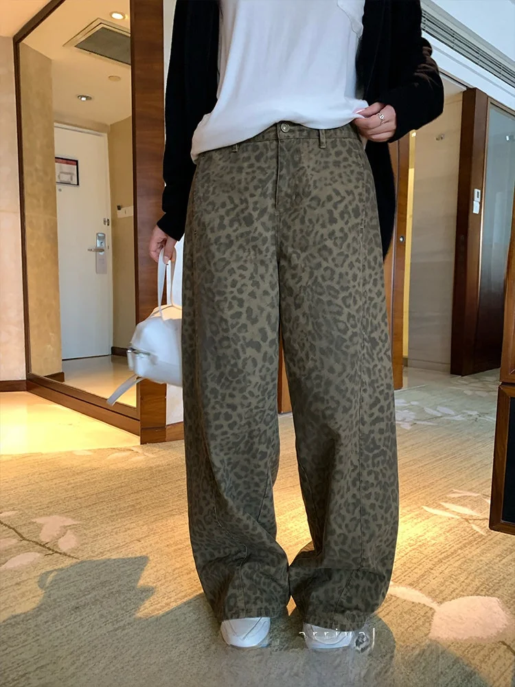 Джинсы Xzichic с леопардовым принтом, 100% хлопок, дистресстинг, женские, широкие, длинные, прямые, осенние, повседневные, винтажные
Джинсы Xzichic с леопардовым принтом, 100% хлопок, дистресстинг, женские, широкие, длинные, прямые, осенние, повседневные, винтажные