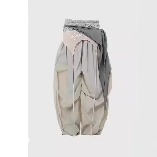 NICE Grey American Street Waist Belt Wide Leg Knife Pants Women's Casual Sports Spring Design Sensation Trousers
NICE Grey American Street Waist Belt Wide Leg Knife Pants Women's Casual Sports Spring Design Sensation Trousers