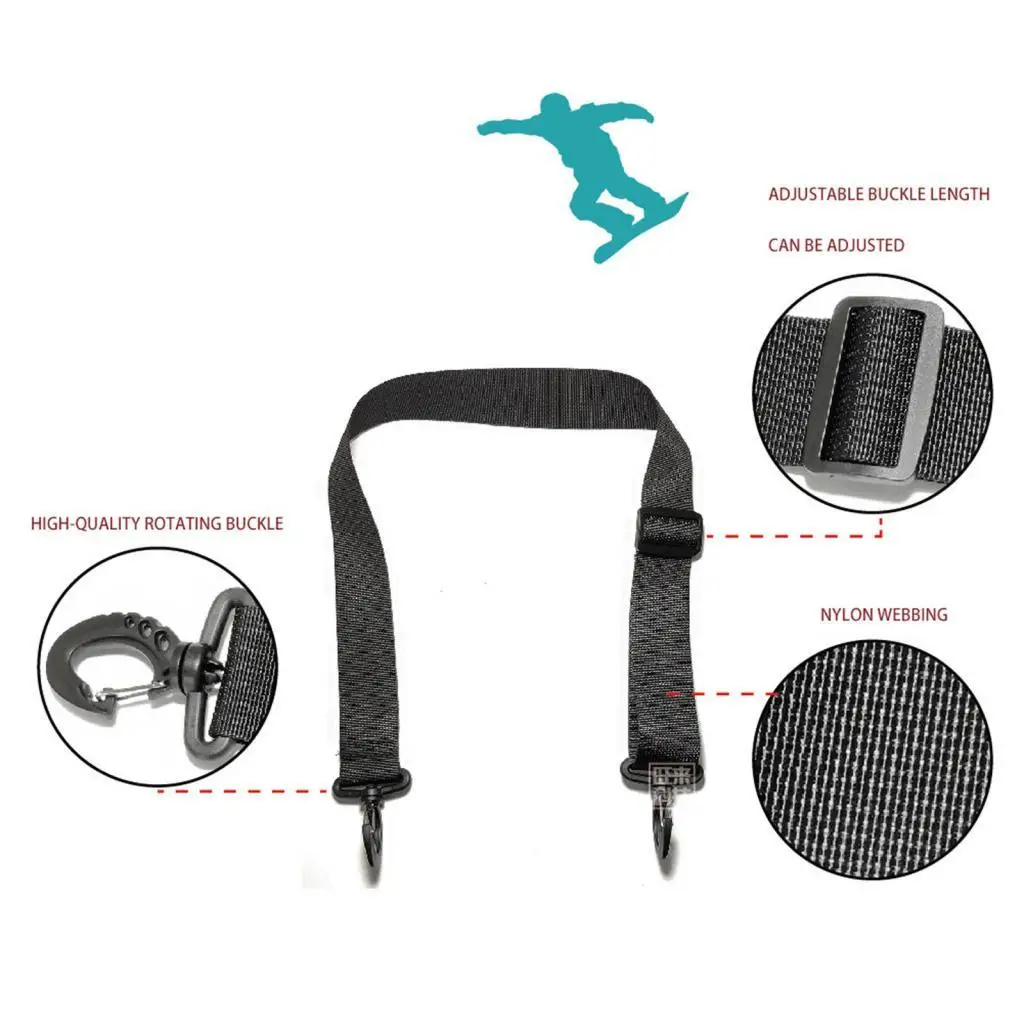 Ski Snowboard Boot Carrier Strap Equipment Accessories Nylon for Skiing Bags
Ski Snowboard Boot Carrier Strap Equipment Accessories Nylon for Skiing Bags