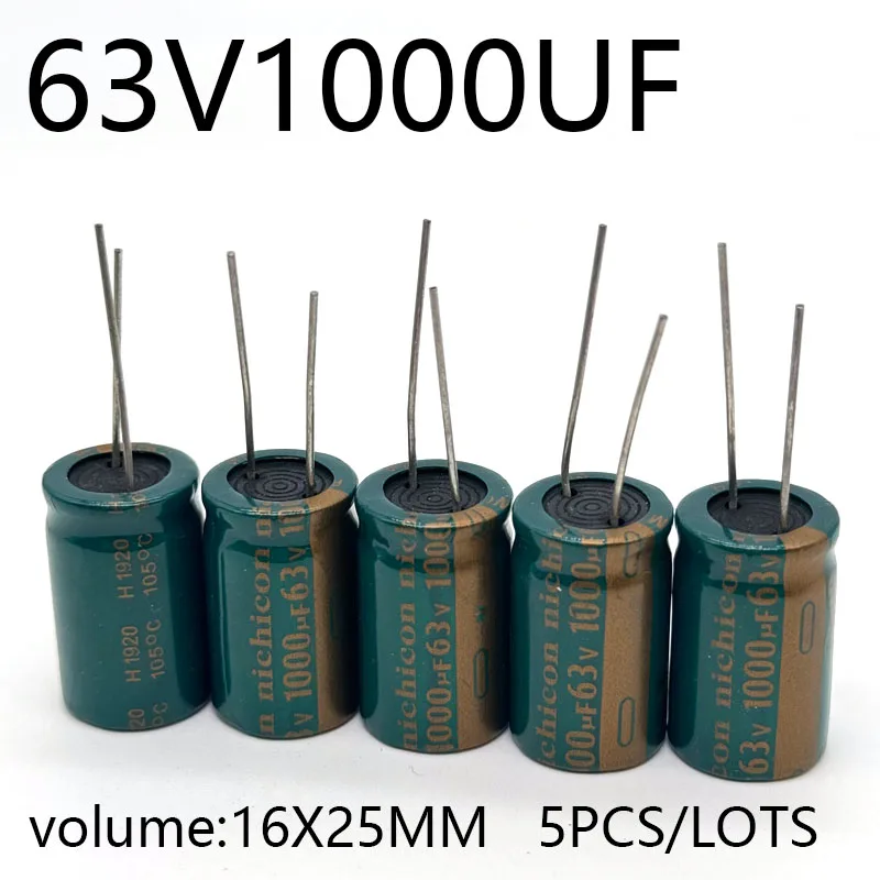 5pcs/lots 63V1000UF 16*25MM high frequency low impedance aluminum electrolytic capacitor 1000uf 63v
5pcs/lots 63V1000UF 16*25MM high frequency low impedance aluminum electrolytic capacitor 1000uf 63v