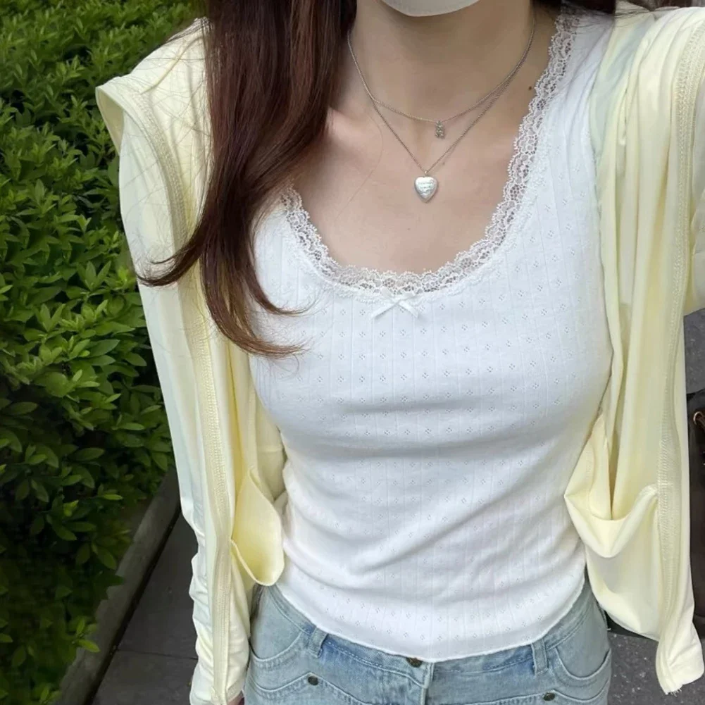 Bow Tie Shirt Womens Lace T Shirt Spring Fashion Casual Wear O Neck Style Regular Length Casual Lace Top For Vacation
Bow Tie Shirt Womens Lace T Shirt Spring Fashion Casual Wear O Neck Style Regular Length Casual Lace Top For Vacation