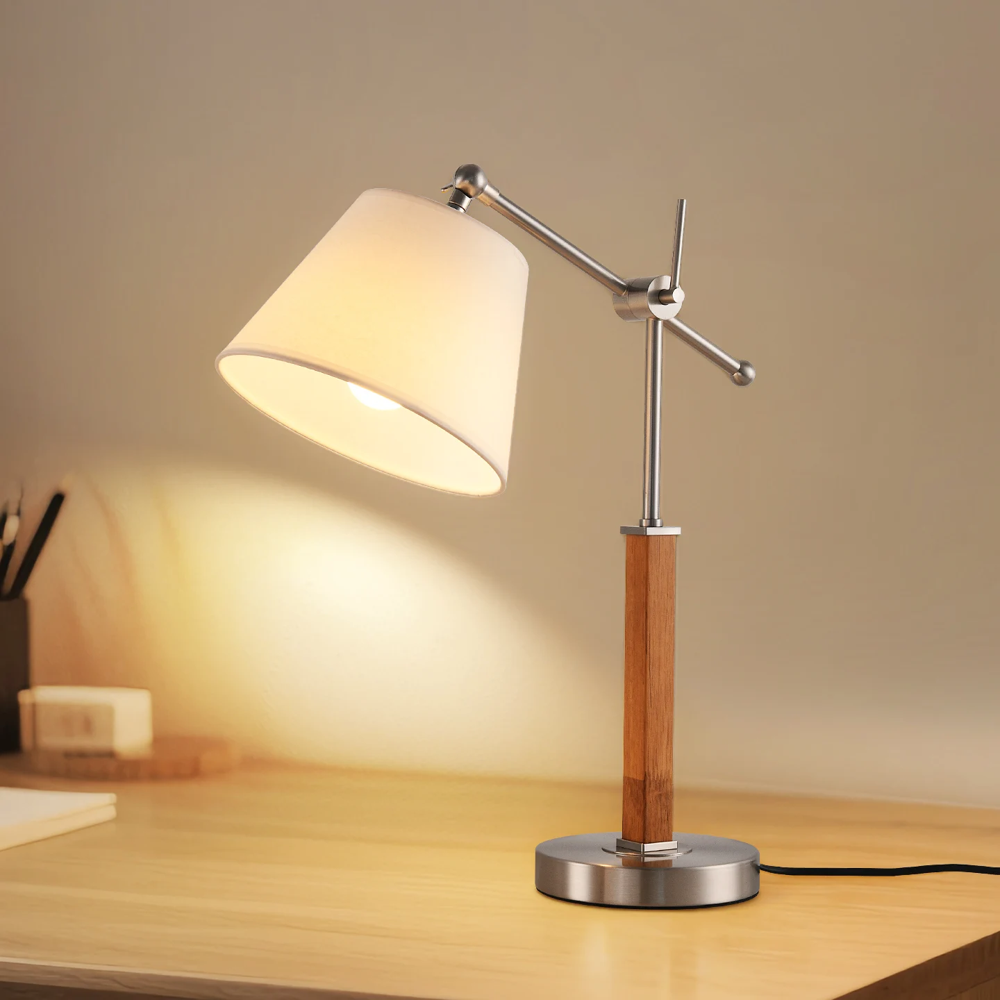 Nordic-Style Solid Wood and Metal Dimmable Eye-Care Desk Lamp: Atmospheric Bedside Lamp for Living Room Bedroom Home Offices
Nordic-Style Solid Wood and Metal Dimmable Eye-Care Desk Lamp: Atmospheric Bedside Lamp for Living Room Bedroom Home Offices