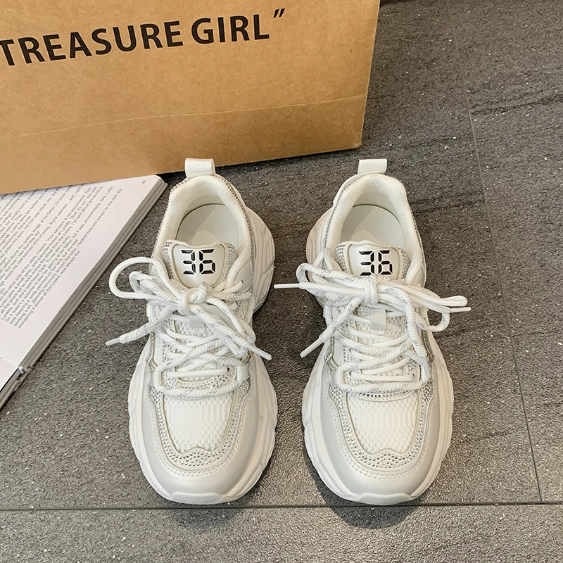 thick-soled female 2025 Spring and summer New style Mesh fabric breathable comfortable Casual sports shoes tide
thick-soled female 2025 Spring and summer New style Mesh fabric breathable comfortable Casual sports shoes tide