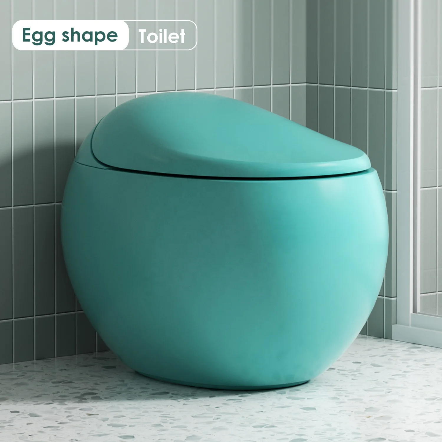 High-Tech Green Egg Smart Toilet Wide Seat Rimless Design Dual Auto Flush Foot Sensor Water Saving Remote Control Seat Heating
High-Tech Green Egg Smart Toilet Wide Seat Rimless Design Dual Auto Flush Foot Sensor Water Saving Remote Control Seat Heating