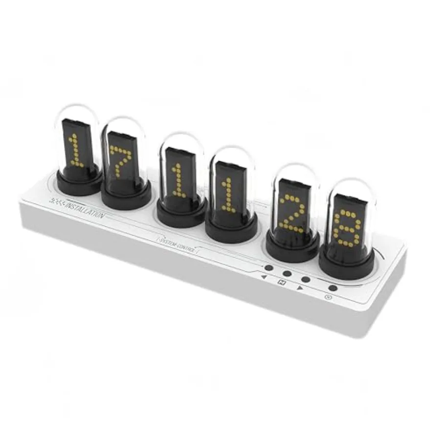 Nixie Tube Clock Glow Tube Clock IPS Color Screen Digital Clock with 6 Sets of Alarm Clocks 7 Modes 12 Customized Pictures Web
Nixie Tube Clock Glow Tube Clock IPS Color Screen Digital Clock with 6 Sets of Alarm Clocks 7 Modes 12 Customized Pictures Web