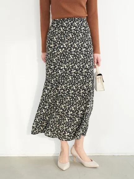 Knee-Length Floral Print f Elastic Waist Midi Skirt Ele Versatile A-Line Skirt for Commute Polyester Fiber Long Dr
Knee-Length Floral Print f Elastic Waist Midi Skirt Ele Versatile A-Line Skirt for Commute Polyester Fiber Long Dr