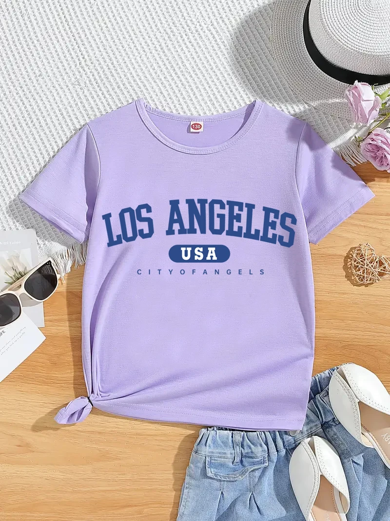 Summer Simple And Fashionable Purple Letter Print Pattern Round Neck Short Sleeve
Summer Simple And Fashionable Purple Letter Print Pattern Round Neck Short Sleeve