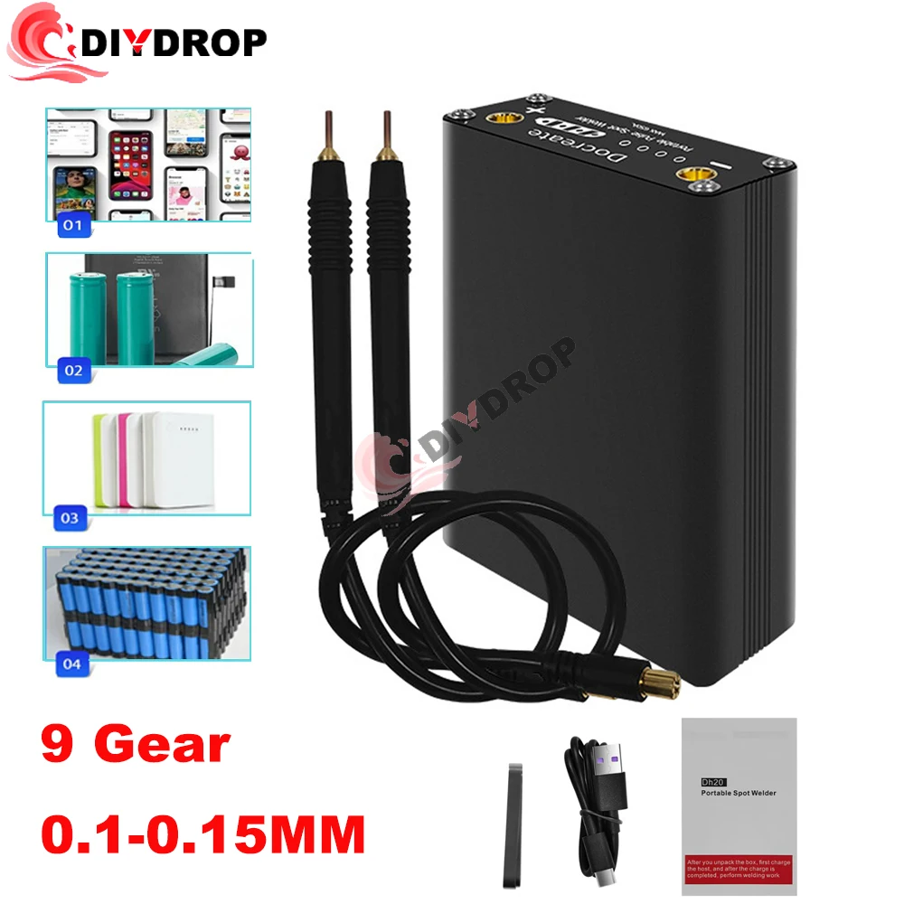 DIY Spot Welder Handheld Portable Mini Spot Welding Machine With Spot Welding Pen 0.15MM Nickel Strip 18650 Battery Spot Welder
DIY Spot Welder Handheld Portable Mini Spot Welding Machine With Spot Welding Pen 0.15MM Nickel Strip 18650 Battery Spot Welder