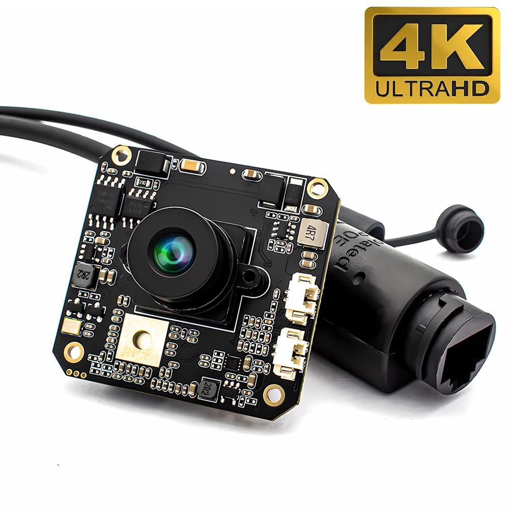 WGWK 4K IMX415 IP Camera Module Board 4.6mm 63° No Distortion Low illuminance Onvif H.265 RTSP Motion Detect Security HD Webcam
WGWK 4K IMX415 IP Camera Module Board 4.6mm 63° No Distortion Low illuminance Onvif H.265 RTSP Motion Detect Security HD Webcam