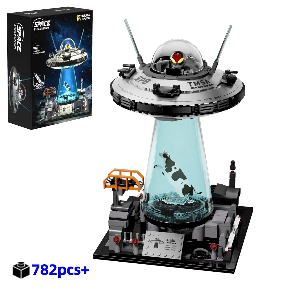782PCS Creative Spaceship UFO Model Building Blocks With LED Light Construction Bricks Toy The Perfect Gift For Girl Boys
782PCS Creative Spaceship UFO Model Building Blocks With LED Light Construction Bricks Toy The Perfect Gift For Girl Boys