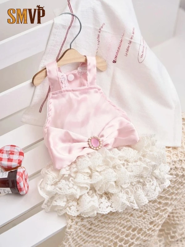 Pink Lace Pet Princess Dress for Small Dogs and Cats Cute Bow Satin Skirt for Teddy Bichon Spring Summer Puppy Kitten Clothes
Pink Lace Pet Princess Dress for Small Dogs and Cats Cute Bow Satin Skirt for Teddy Bichon Spring Summer Puppy Kitten Clothes