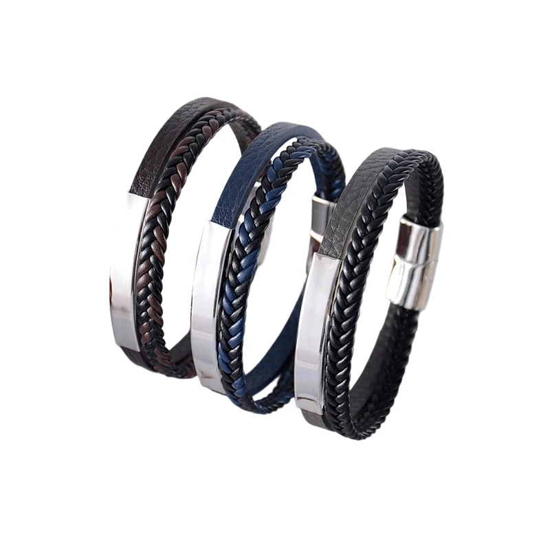 Creative Hand-woven Double-layer Bracelet Smooth Surface Magnetic Clasp Bangle for Male Daily Wear Trendy Fashion Jewelry
Creative Hand-woven Double-layer Bracelet Smooth Surface Magnetic Clasp Bangle for Male Daily Wear Trendy Fashion Jewelry
