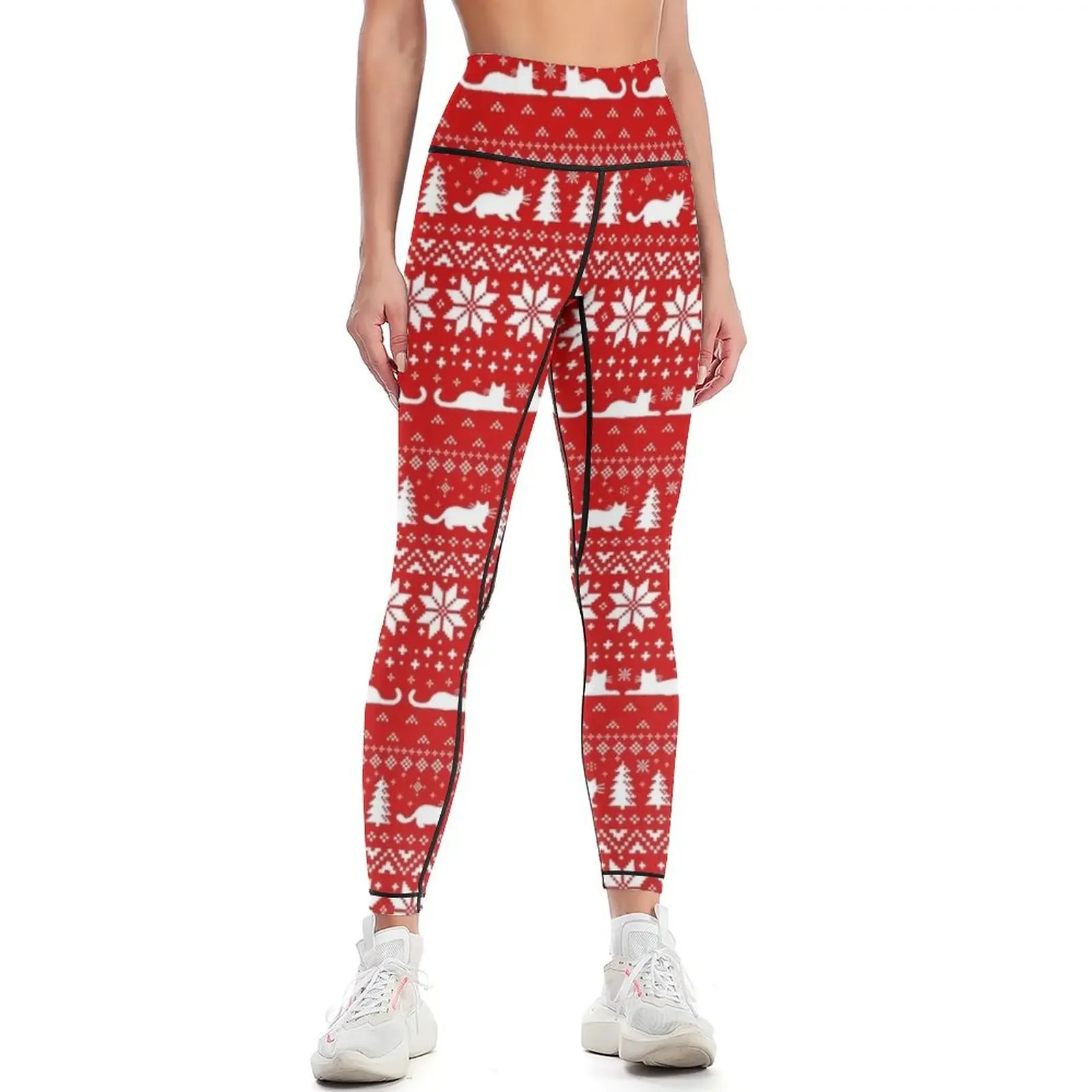 Cat Lover's Red and White Christmas Holiday Pattern Leggings Legging sexy woman Fitness woman Womens Leggings
Cat Lover's Red and White Christmas Holiday Pattern Leggings Legging sexy woman Fitness woman Womens Leggings