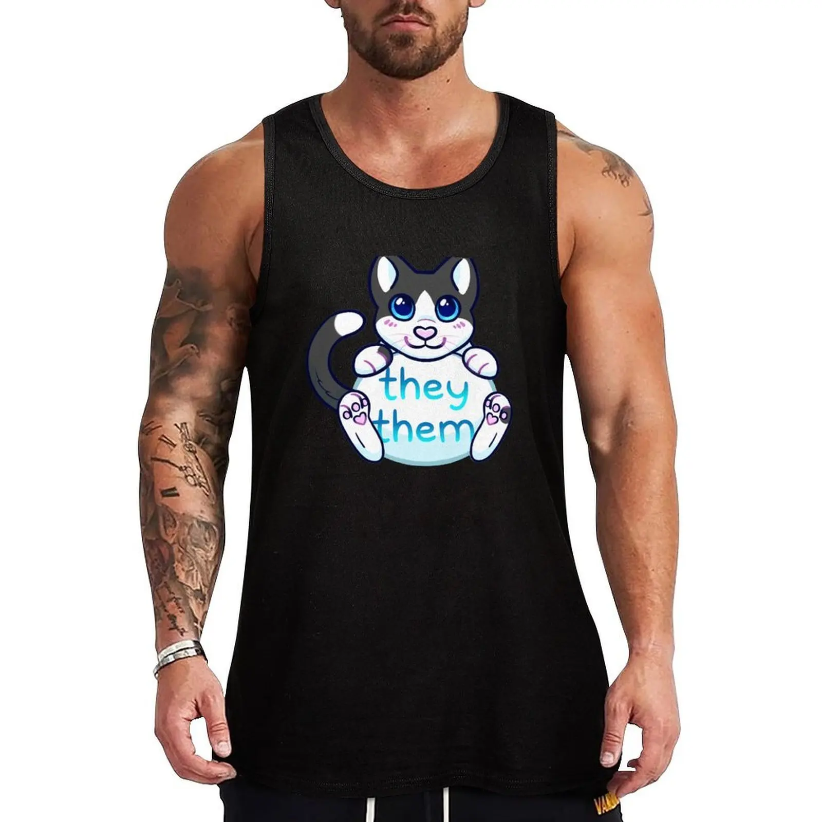 Kitty Pronouns - They/Them Tank Top Street Casual Tank Top Urban Sleeveless Shirt
Kitty Pronouns - They/Them Tank Top Street Casual Tank Top Urban Sleeveless Shirt