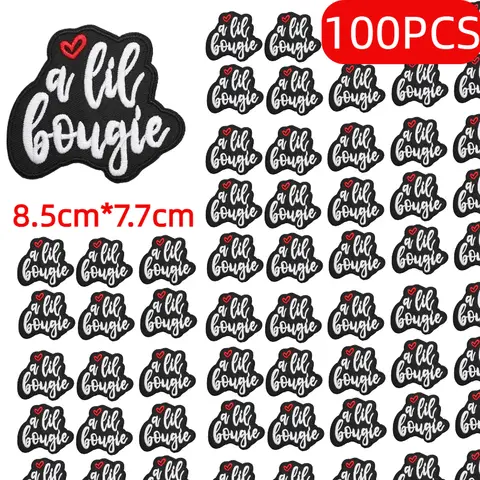 10/50/100PCS Lots of Emblem Clothing Accessories Badge Sticker Embroidered Embroidery Sticker Set of Iron-on Patches