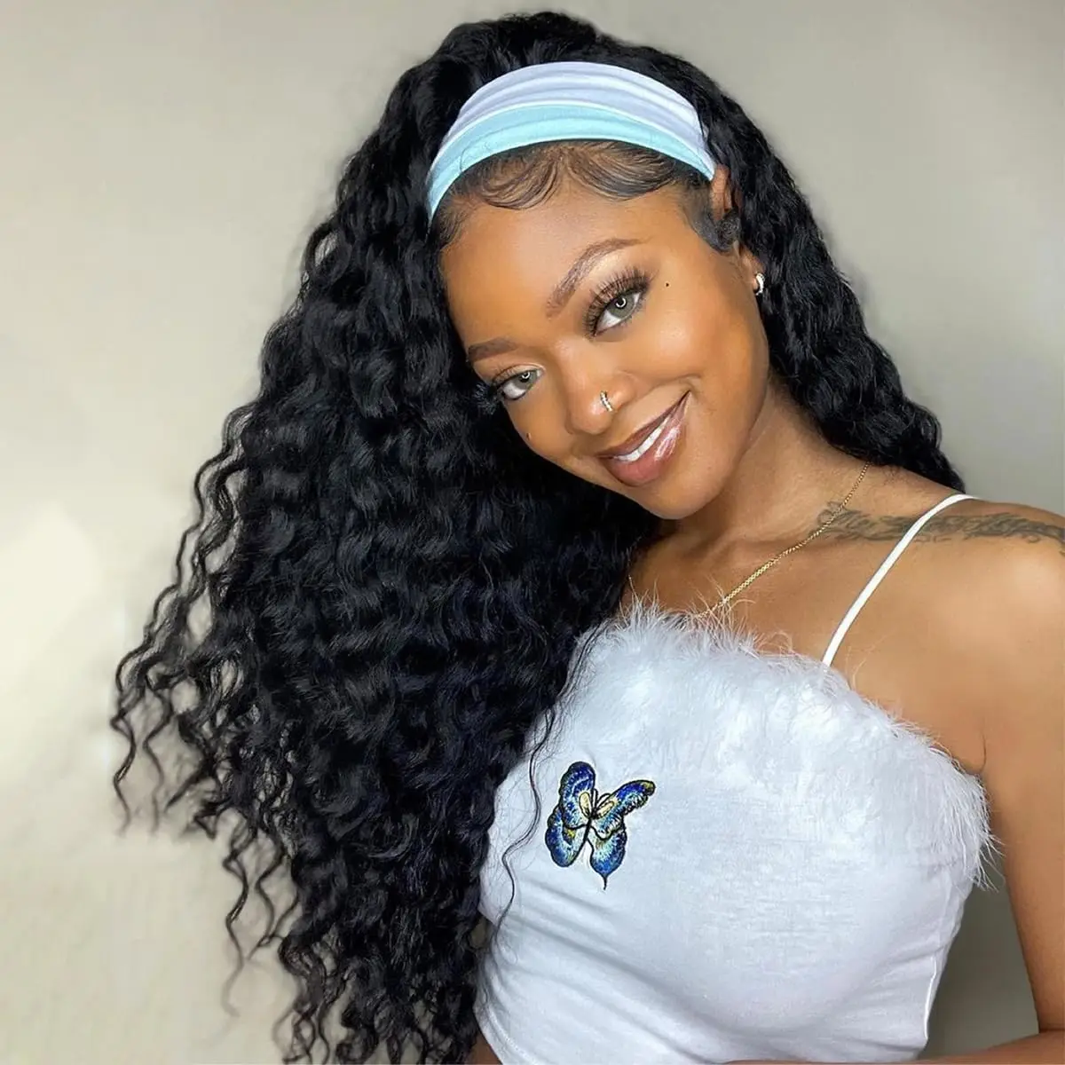 250% Density Curly Deep Wave Headband Wigs Human Hair Full Machine Made Half Curly Wig Headband Wigs Deep Wave Glueless Human Hair Wigs
250% Density Curly Deep Wave Headband Wigs Human Hair Full Machine Made Half Curly Wig Headband Wigs Deep Wave Glueless Human Hair Wigs