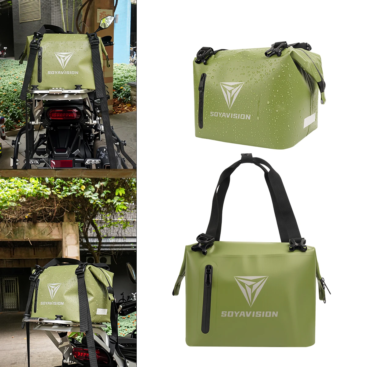 SOYAVISION Motorcycle Bag Waterproof Tail Bag Ice Storage Rear Seat Bag for Camping Fishing Outdoor Touring
SOYAVISION Motorcycle Bag Waterproof Tail Bag Ice Storage Rear Seat Bag for Camping Fishing Outdoor Touring