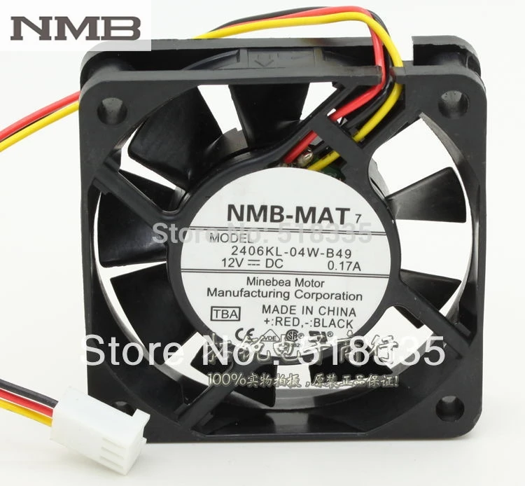 Для NMB 2406kL-04W-B49 6015 6 см 12V 0.17A трехпроводная сигнализация сервер инвертор Вентилятор охлаждения
Для NMB 2406kL-04W-B49 6015 6 см 12V 0.17A трехпроводная сигнализация сервер инвертор Вентилятор охлаждения