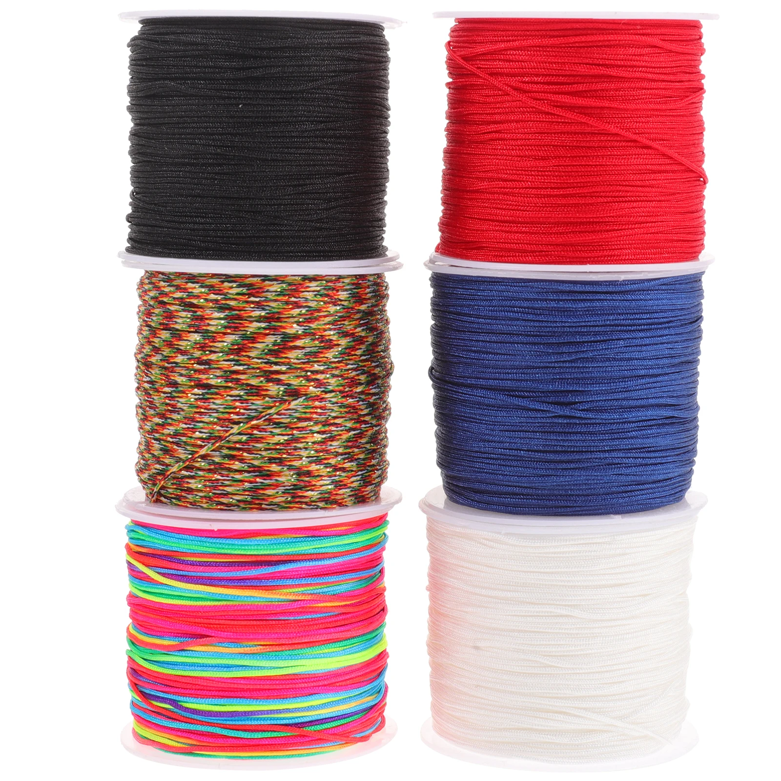 6pcs 6 Rolls Braided Cord for Bracelet Necklace Making Durable Beading Thread Beads String Diy Ropes DIY Supplies Jewelry Crafts
6pcs 6 Rolls Braided Cord for Bracelet Necklace Making Durable Beading Thread Beads String Diy Ropes DIY Supplies Jewelry Crafts