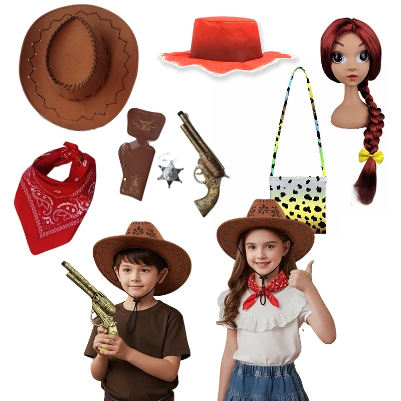Kids Western Cowboy Cowgirl Hat Curved Brim Outdoor Toddler Sun Hat Children Birthday Gifts Vacation Cap Party Cosplay Accessory
Kids Western Cowboy Cowgirl Hat Curved Brim Outdoor Toddler Sun Hat Children Birthday Gifts Vacation Cap Party Cosplay Accessory