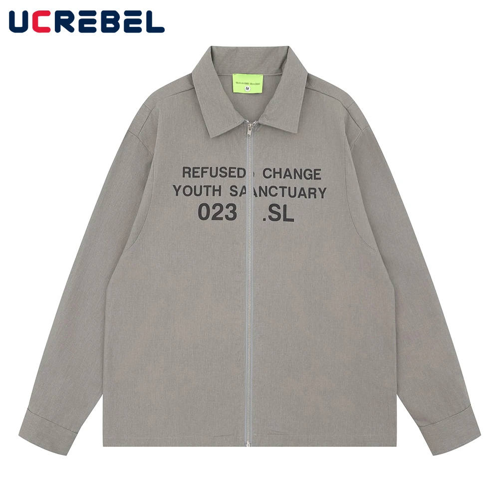 Letter Print Long Sleeve Shirts Mens Spliced Autumn Retro High Street Cotton Loose Lapel Zipper Shirts Man
Letter Print Long Sleeve Shirts Mens Spliced Autumn Retro High Street Cotton Loose Lapel Zipper Shirts Man