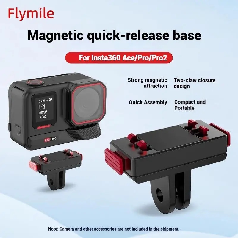 Insta360 Ace Pro2 Magnetic Quick-Release Base Quick-Disconnect Adapter for Action Cameras Panoramic Camera Extension Adapter Out
Insta360 Ace Pro2 Magnetic Quick-Release Base Quick-Disconnect Adapter for Action Cameras Panoramic Camera Extension Adapter Out